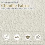 Cream White Curved Cloud Sofa with Pillows