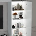 Romshine 114" Modern White Entertainment Center