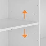 Romshine 114" Modern White Entertainment Center