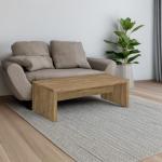 Modern Mango Wood Coffee Table with Side Panels