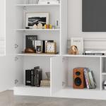 Romshine 114" Modern White Entertainment Center