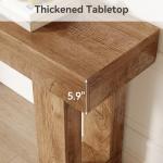 63-Inch Wooden Console Table for Entryway or Sofa