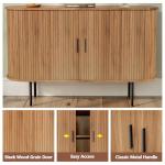 Fluted Buffet Sideboard Cabinet with Sliding Doors