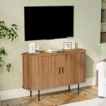 Fluted Buffet Sideboard Cabinet with Sliding Doors
