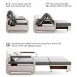 Pull-Out Sofa Daybed with Storage in Dark Grey