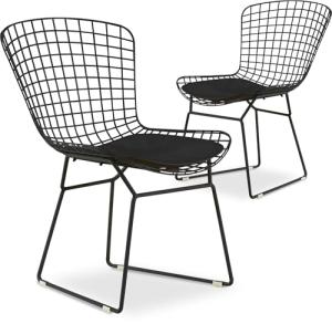 Holly Mid Century Modern Dining Side Chairs, Set of 2