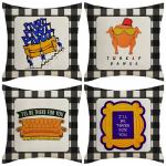 Friends Theme Throw Pillow Cover for Modern Decor