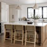 Cohen Mid-Century Leather Bar Stools, Set of 2