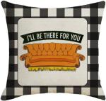 Friends Theme Throw Pillow Cover for Modern Decor