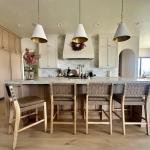 Cohen Mid-Century Leather Bar Stools, Set of 2