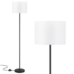 Modern Floor Lamp with White Shade and Switch