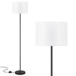 Modern Floor Lamp with White Shade and Switch