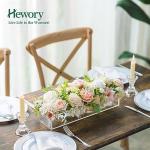 16-Inch Clear Acrylic Rectangular Flower Vase