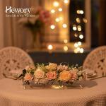 16-Inch Clear Acrylic Rectangular Flower Vase