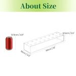 16-Inch Clear Acrylic Rectangular Flower Vase