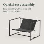 Zinus Aidan Sling Armchair with Foam Cushioning