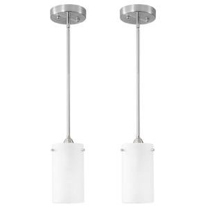 Eidonta Brushed Nickel Mini Pendant Light Set