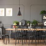 Hourglass Pendant Light with Matte Black Finish