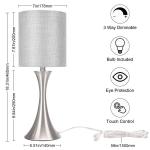 Dimmable 3-Way Touch Control Table Lamp
