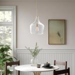 Kira Home Lucy 16" Brass Pendant Light