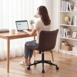 Modern Armless Office Chair with Swivel and Wheels