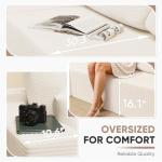 Beige 108" Modular L-Shaped Sectional Sofa