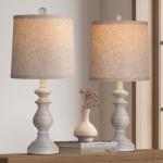 Set of 2 Rustic Farmhouse Table Lamps