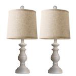 Set of 2 Rustic Farmhouse Table Lamps
