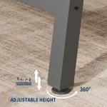 Industrial Dining Table for 6-8 People, Brown