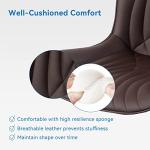 Modern Armless Office Chair with Swivel and Wheels