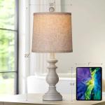 Set of 2 Rustic Farmhouse Table Lamps