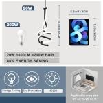 EIDISUNY Spiral LED Pendant Light Fixture