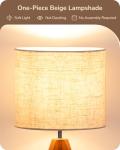 Cute Beige Tripod Table Lamp for Any Room