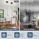 EIDISUNY Spiral LED Pendant Light Fixture