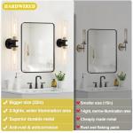 Black and Gold Wall Sconces Set of Two