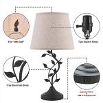 Kakanuo Modern Table Lamp with USB Charging Ports