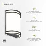 Matte Black Dimmable LED Wall Sconce Light