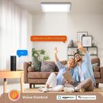 Smart LED Flush Mount Light with Remote Control
