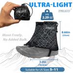 Frelaxy Ultralight Hiking Gaiters - Black