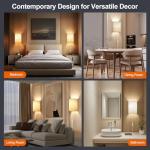 Set of Two Plug-In Wall Sconces with Switch