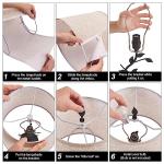 Kakanuo Modern Table Lamp with USB Charging Ports