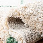 Hudson Shag Area Rug - 7' Round, Ivory/Green