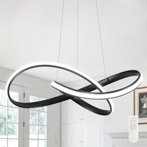 Dimmable Modern LED Chandelier with Adjustable Height