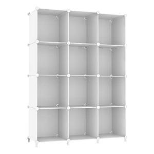12-Cube Stackable Storage Organizer for Home