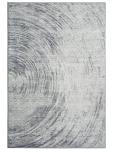 7x9 Foot Abstract Gray Area Rug, Washable