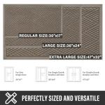 HIYARD Absorbent Non-Slip Entry Door Mat, Beige