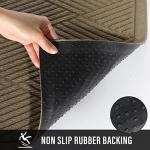 HIYARD Absorbent Non-Slip Entry Door Mat, Beige