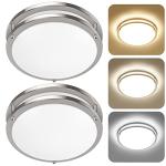 2-Pack 12" Dimmable LED Ceiling Lights