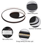 18 Inch Modern Dimmable LED Ceiling Light with Remote