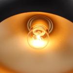 Black and Gold 3-Light Modern Chandelier